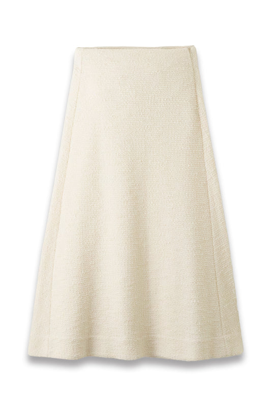 Boucle Textured A-Line Skirt
