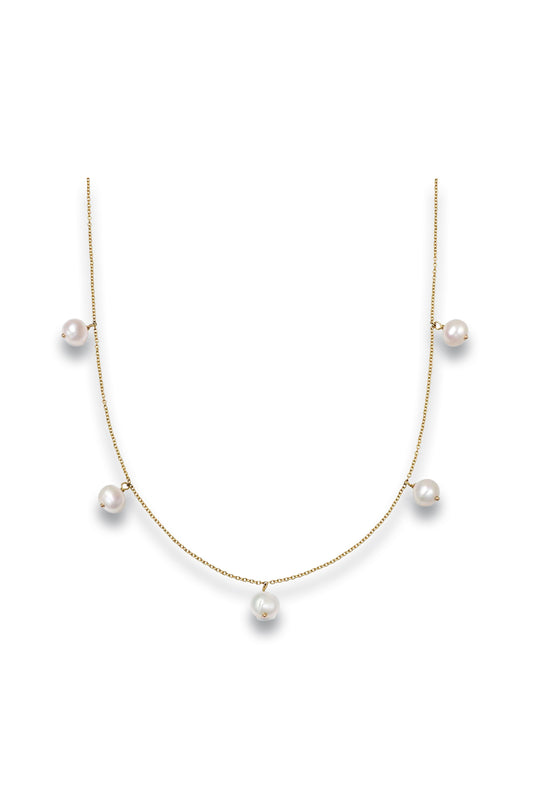 Estée Lalonde Fine Pearl Station Necklace