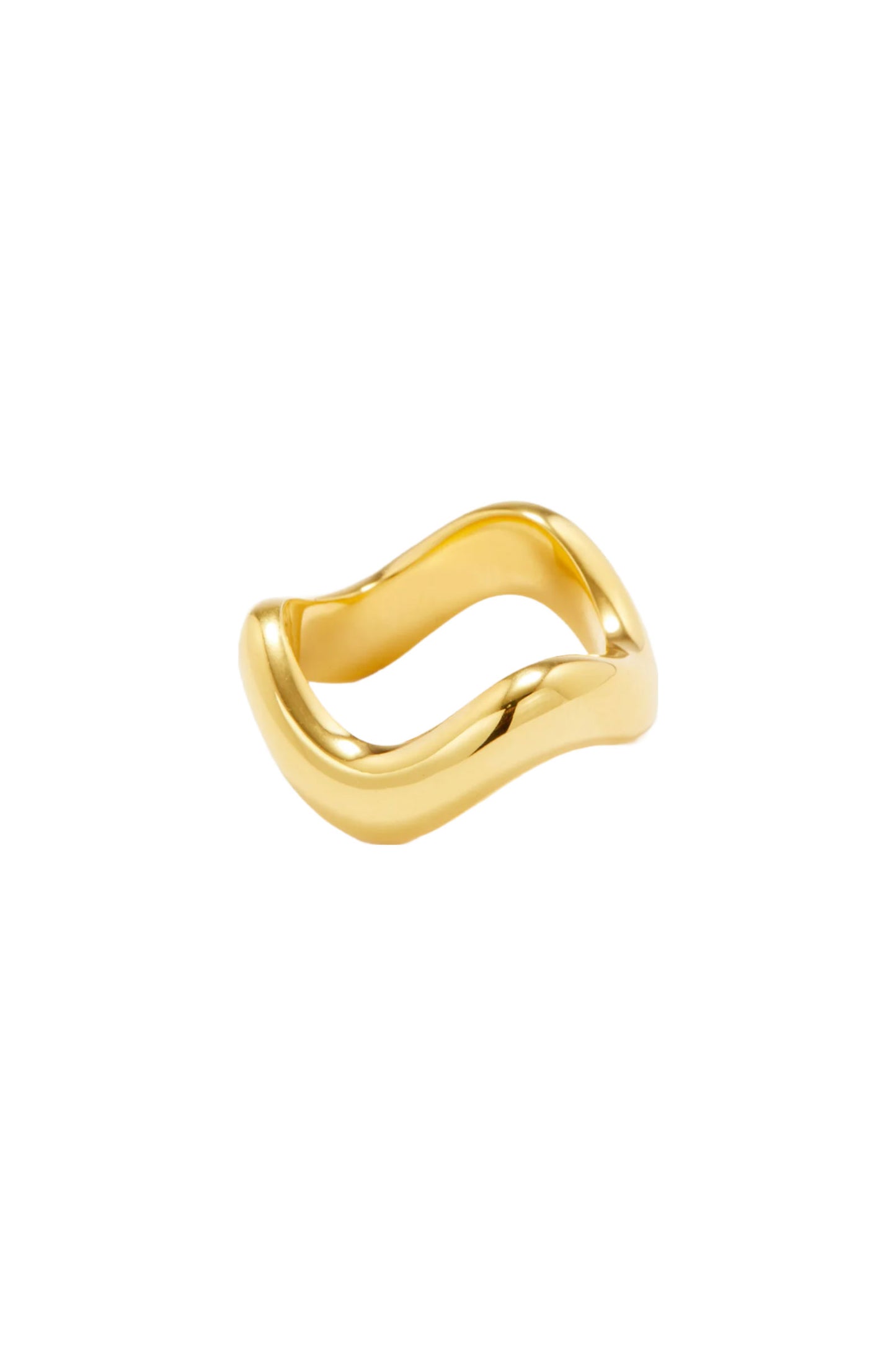 X Monikh Deol 18kt gold-plated ring