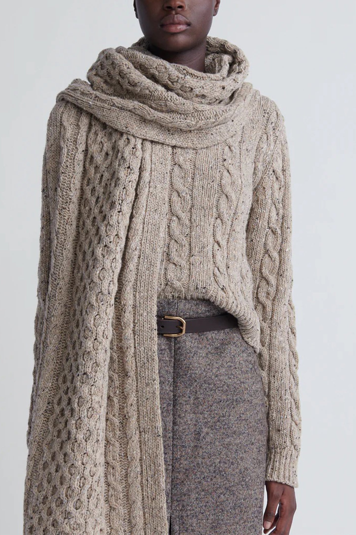 Tra Donegal Aran Blanket Scarf