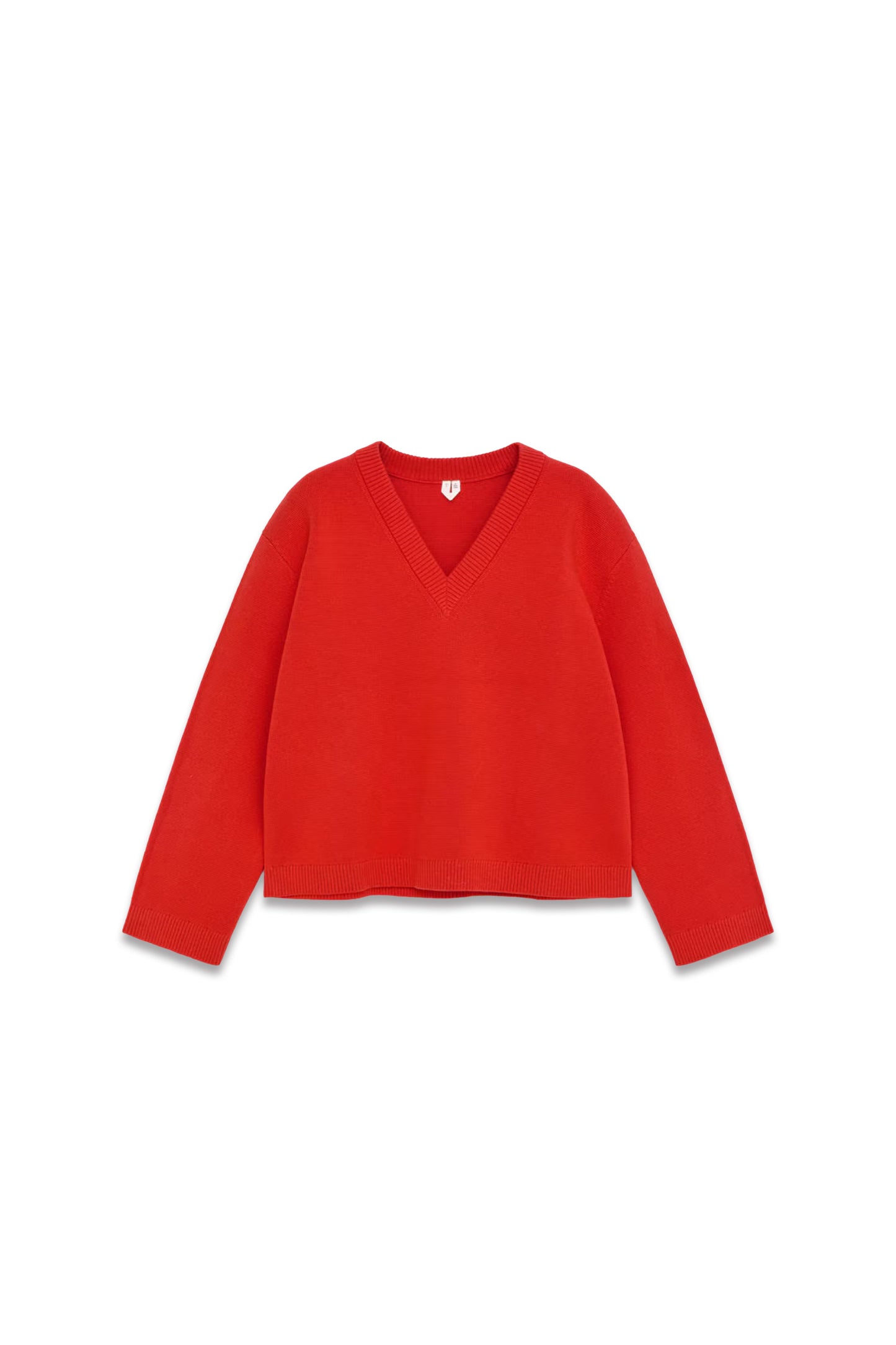 V-neck Cotton Jumper