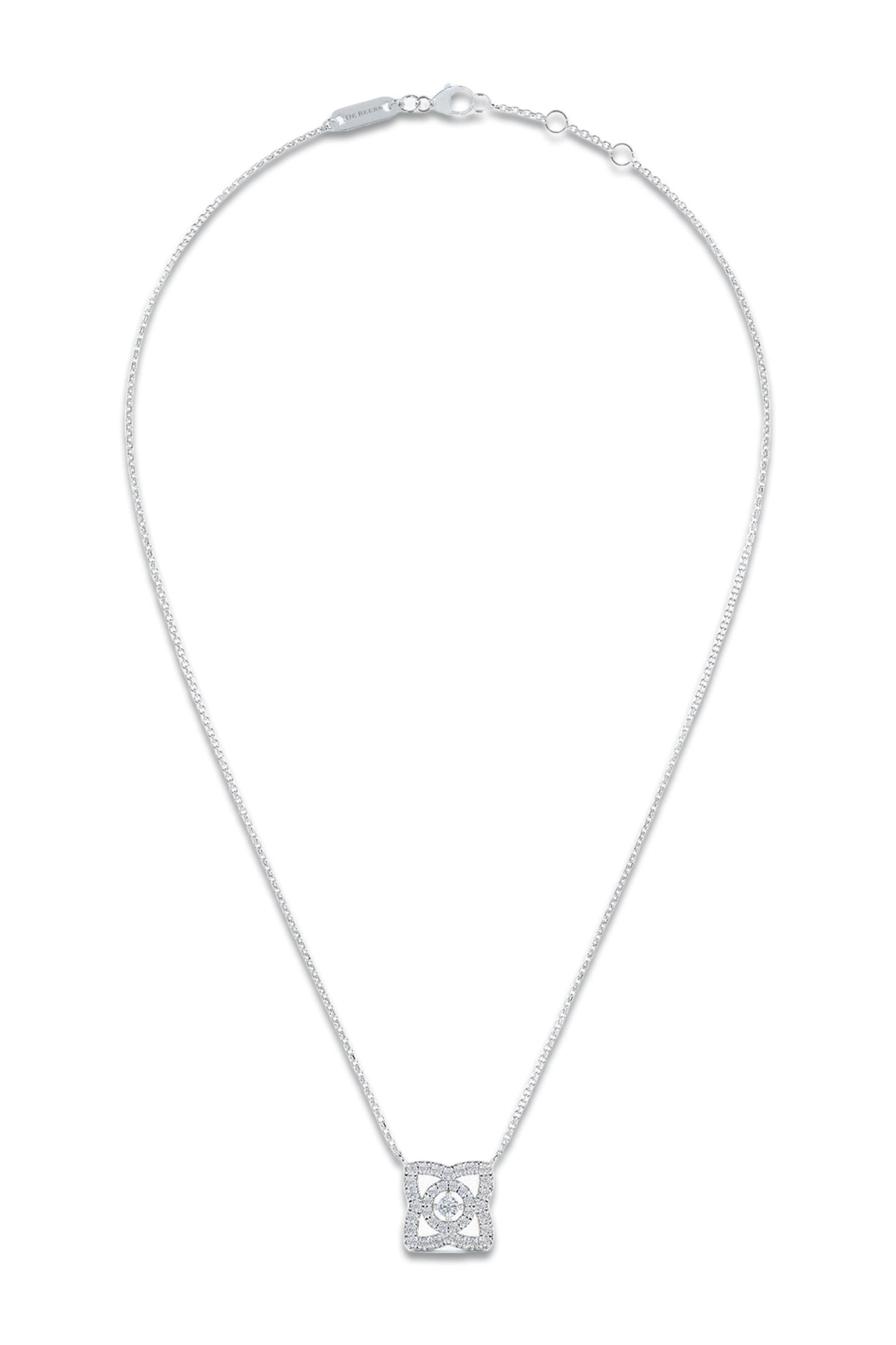 Enchanted Lotus Pendant In White Gold