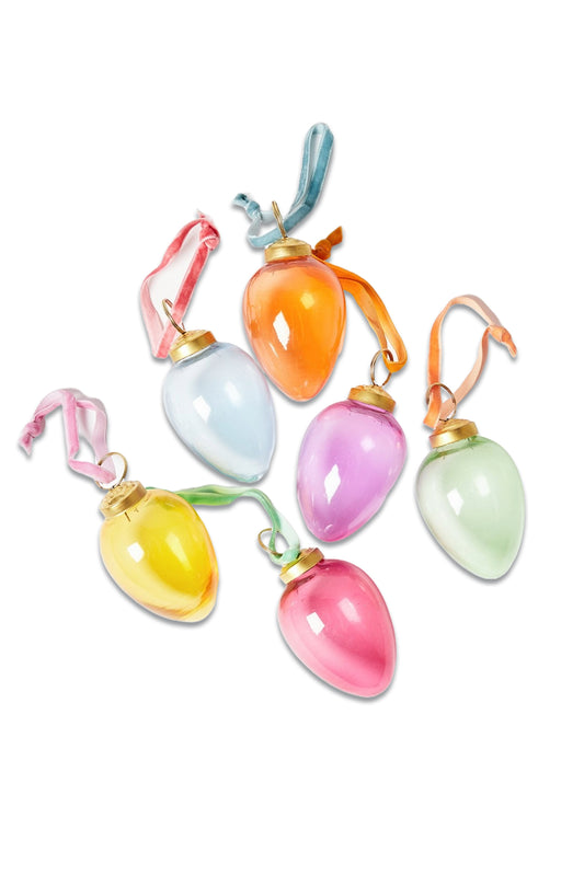 Coloured Glass Easter Egg Decorations