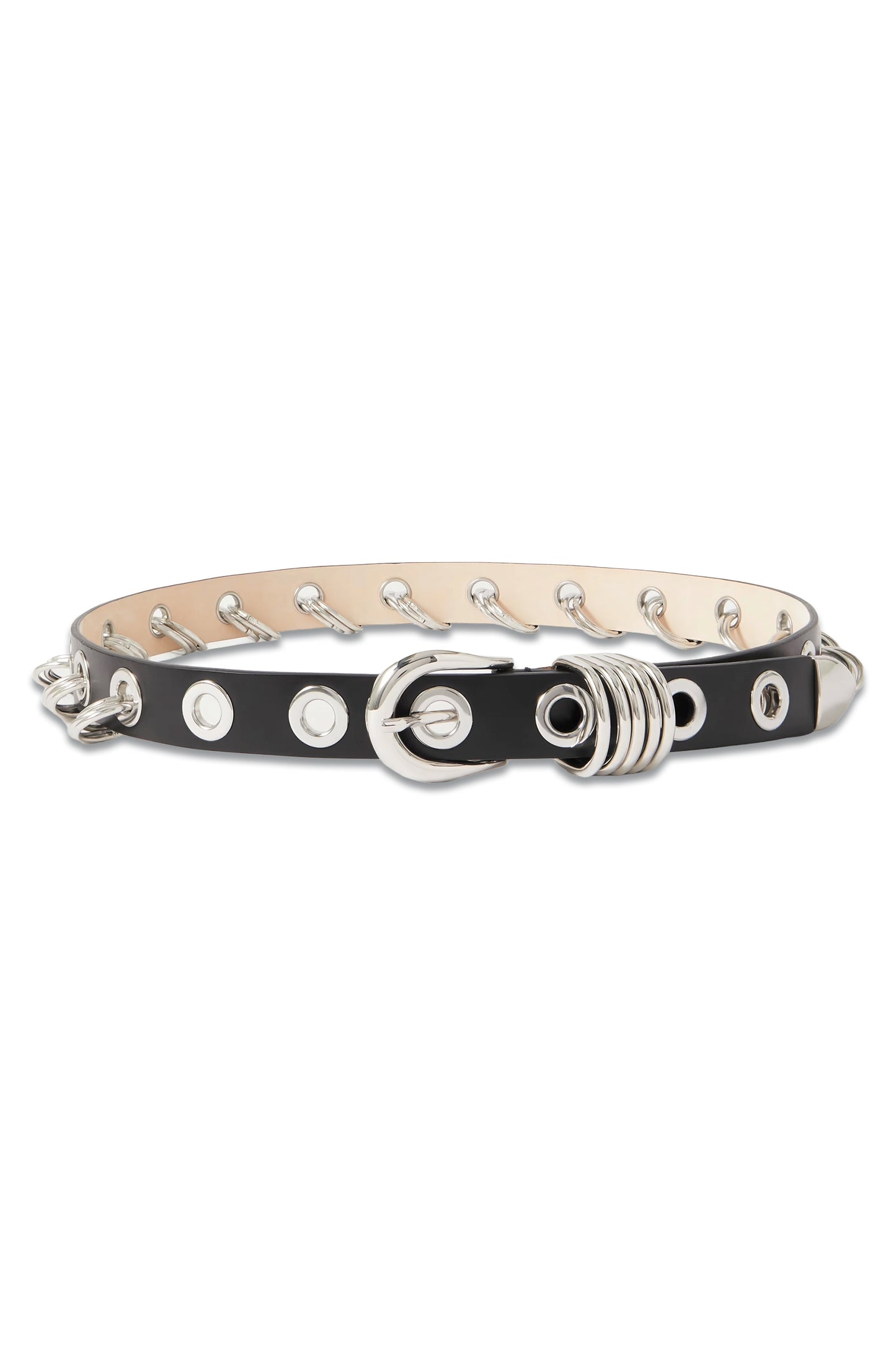 Embellished Leather Belt