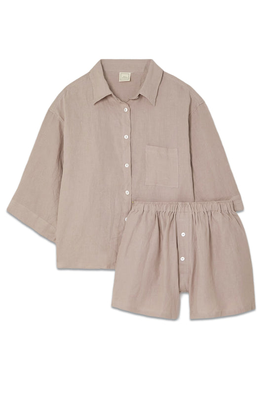 The 03 Linen Shirt And Shorts Set