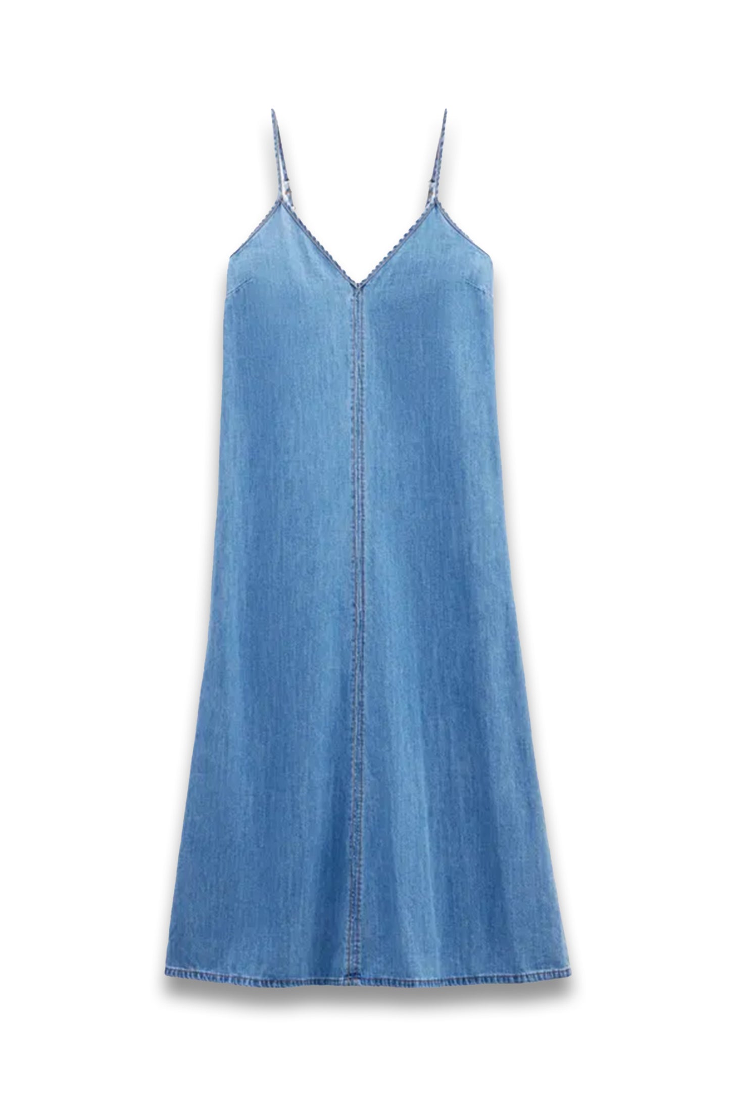 Saskia Denim Slip Maxi Dress