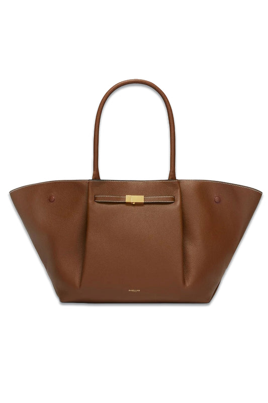 New York Textured-leather Tote
