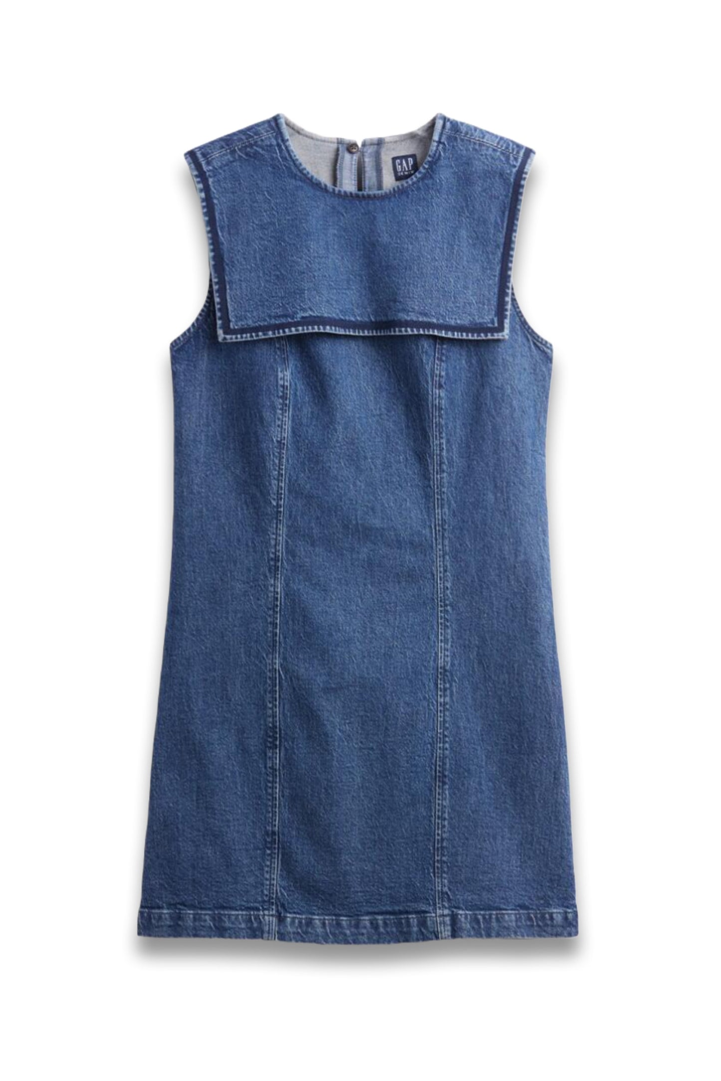 Denim Sailor Mini Dress
