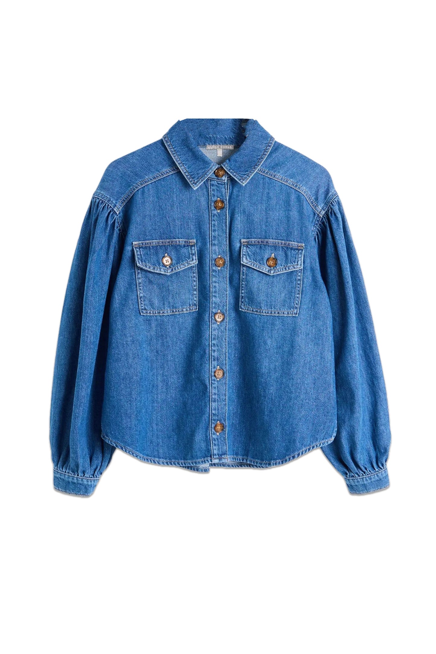 Blue Button Up Denim Shirt