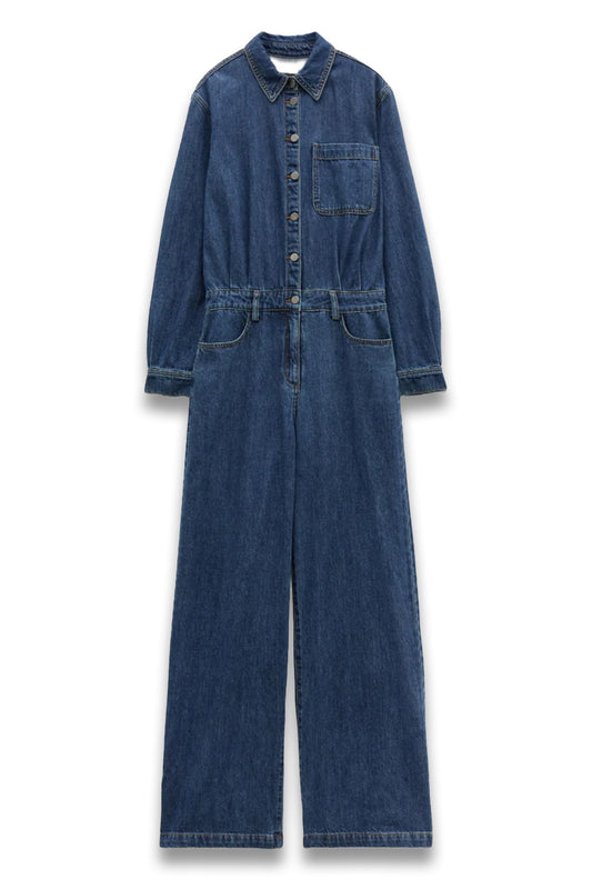 Evelyn Denim Relaxed Jumpsuit
