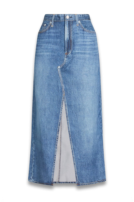 Clara Denim-Effect Tencel Midi Dress