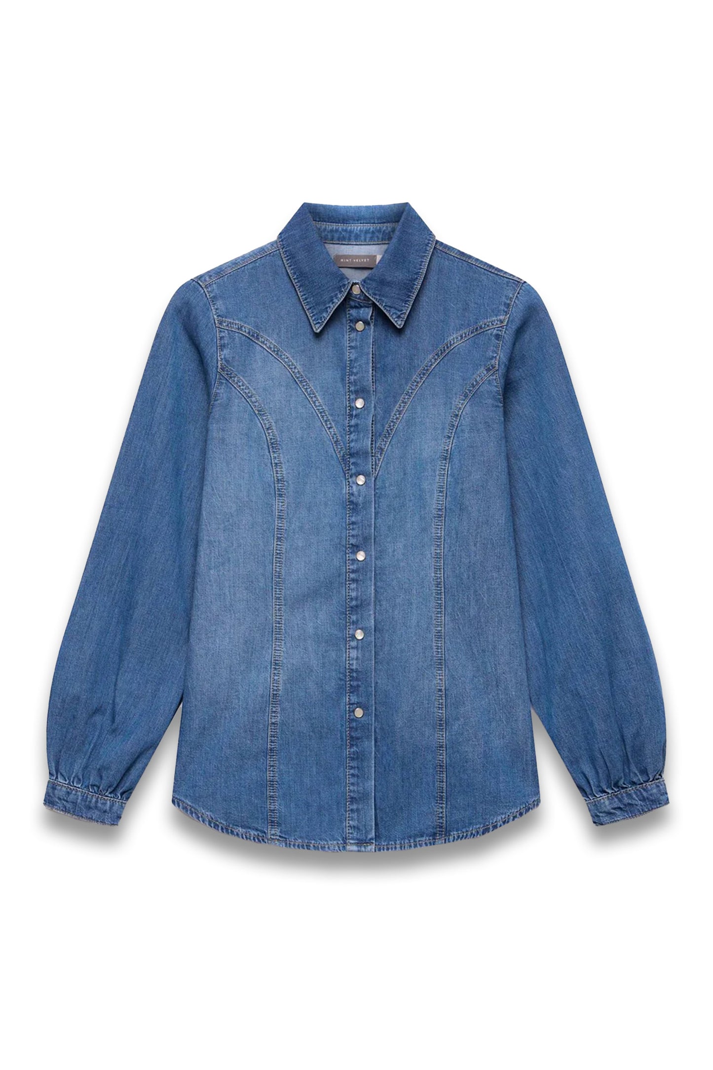 Indigo Denim Western Shirt