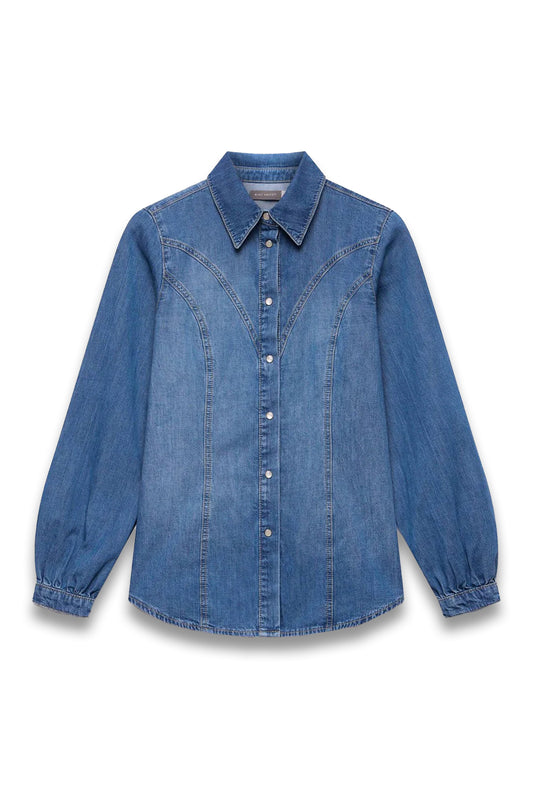 Indigo Denim Western Shirt