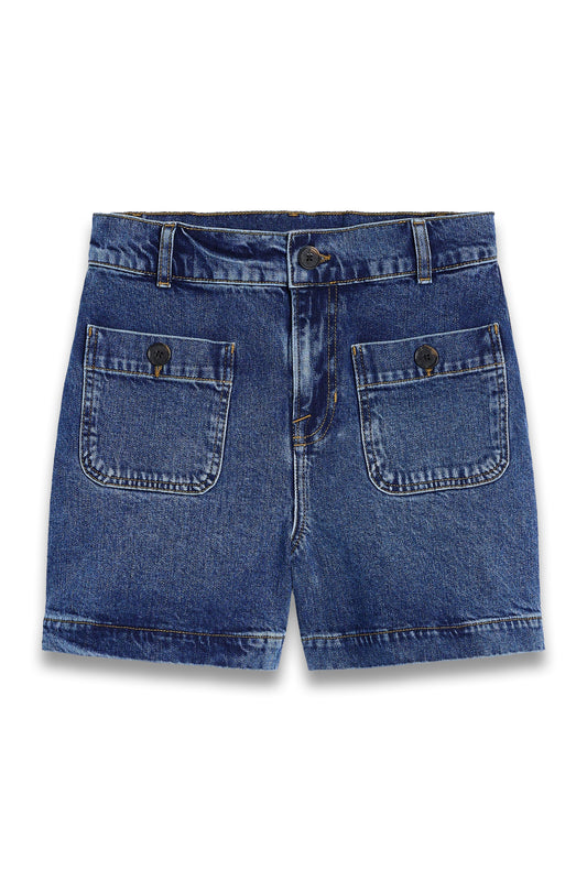 Pocket Front Denim Shorts