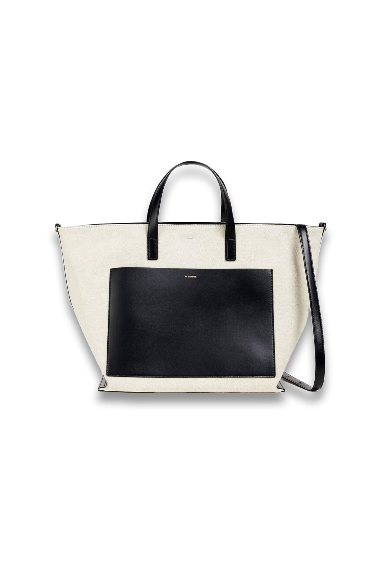 Leather-trimmed Canvas Tote