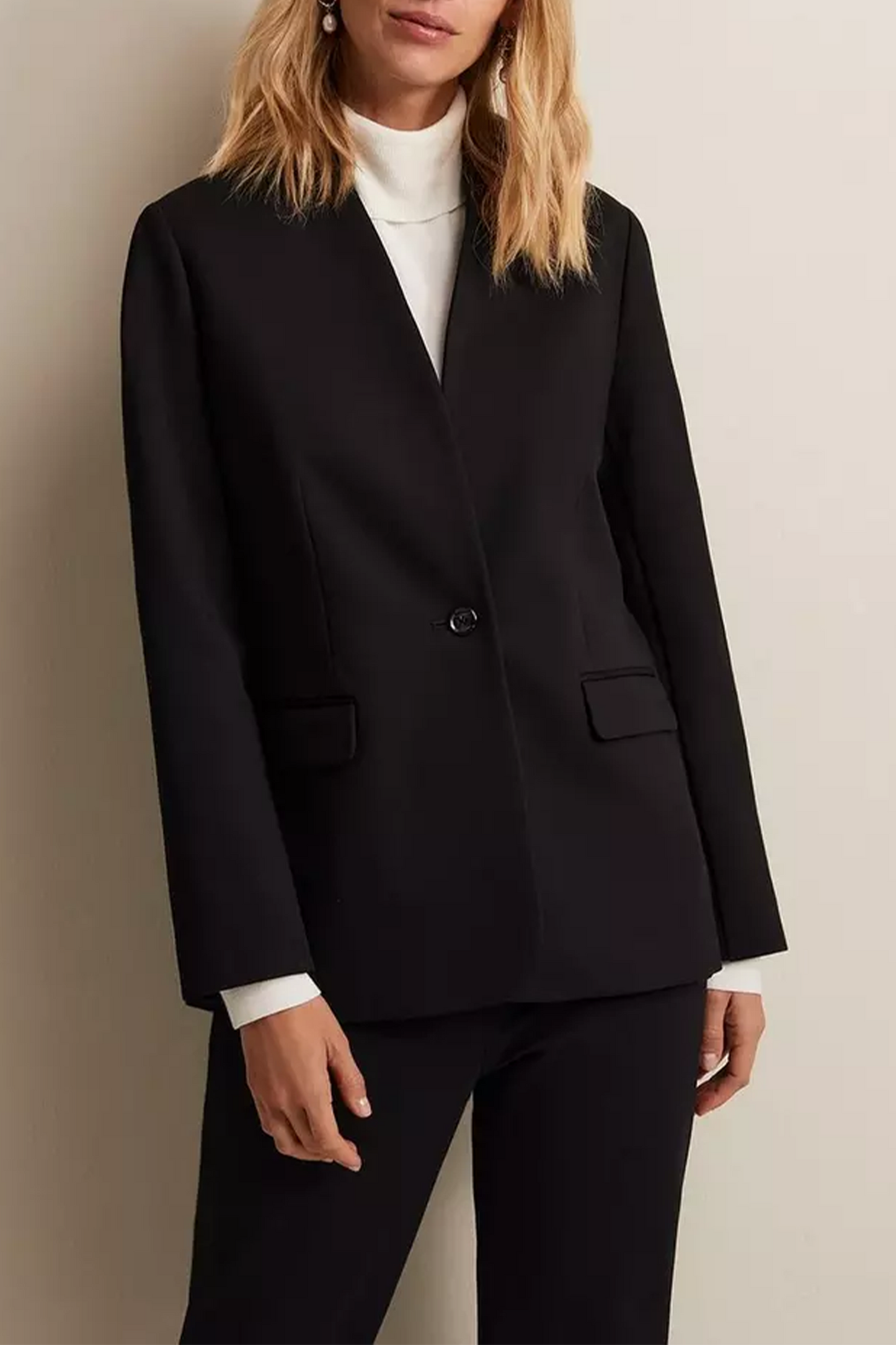 Devin Black Ponte Blazer