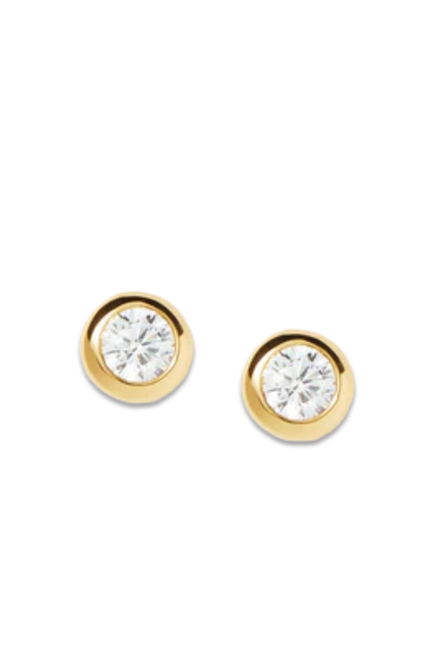 Classic Stone Stud Earrings
