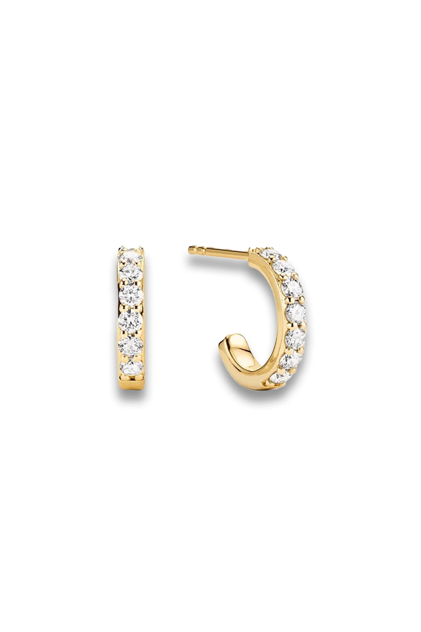 Lab Grown Diamond Prong Hoops