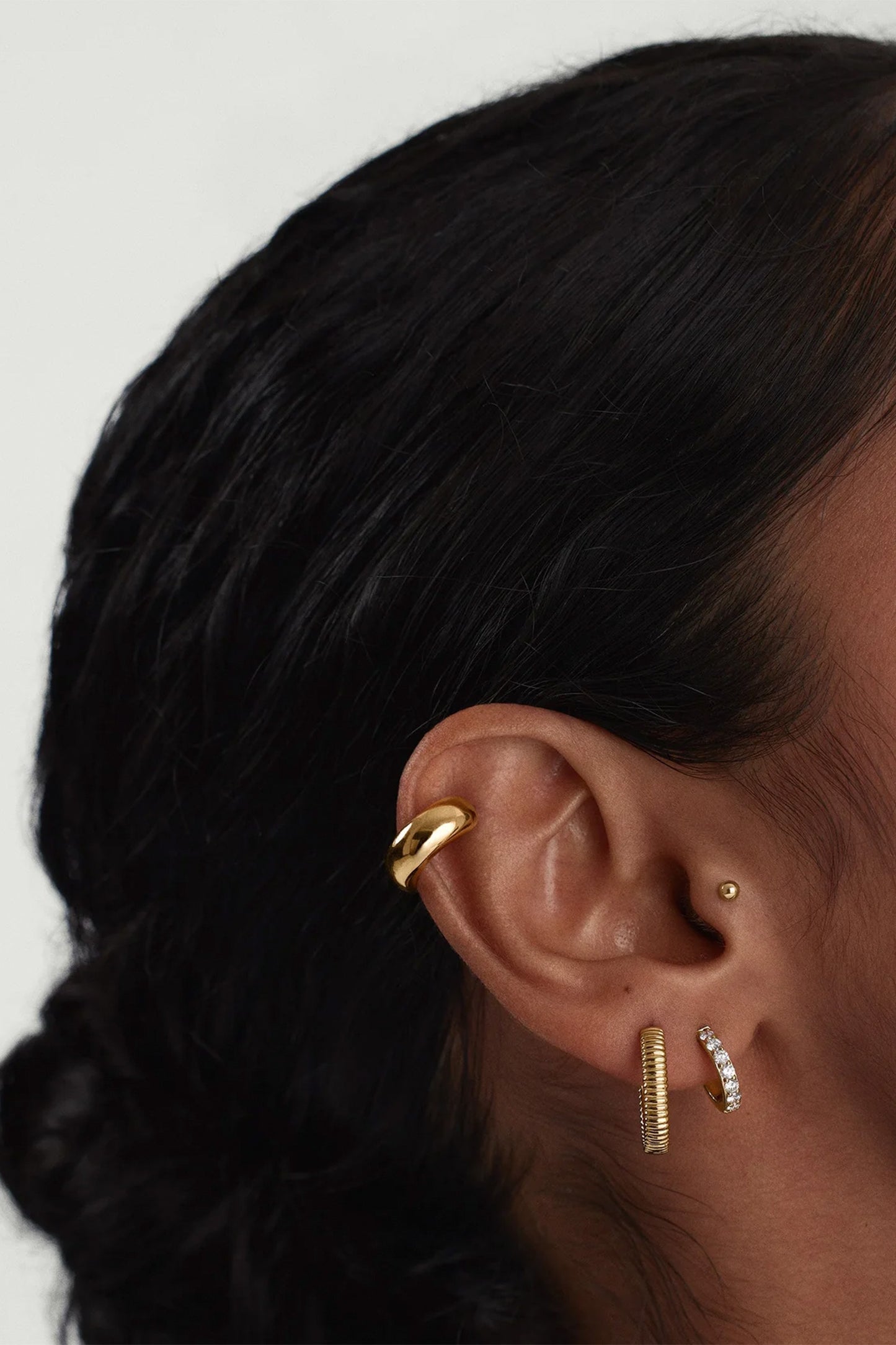 Lab Grown Diamond Prong Hoops