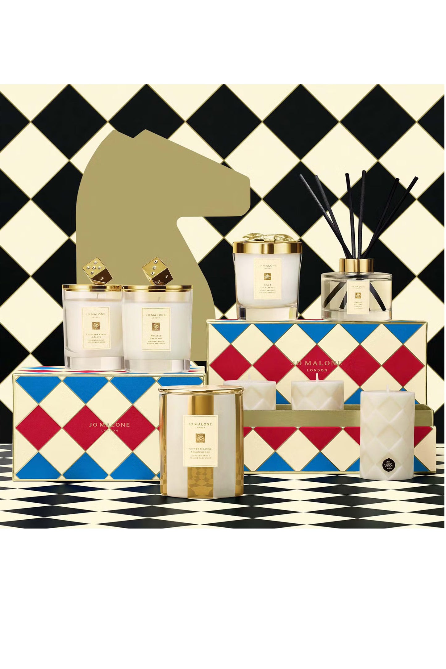 London Decorated Candle Duo