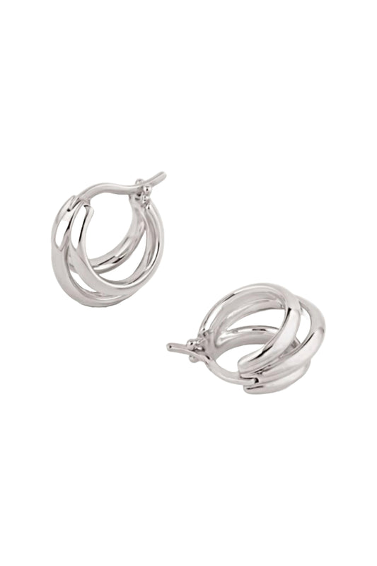 Signature Triple Huggie Hoops