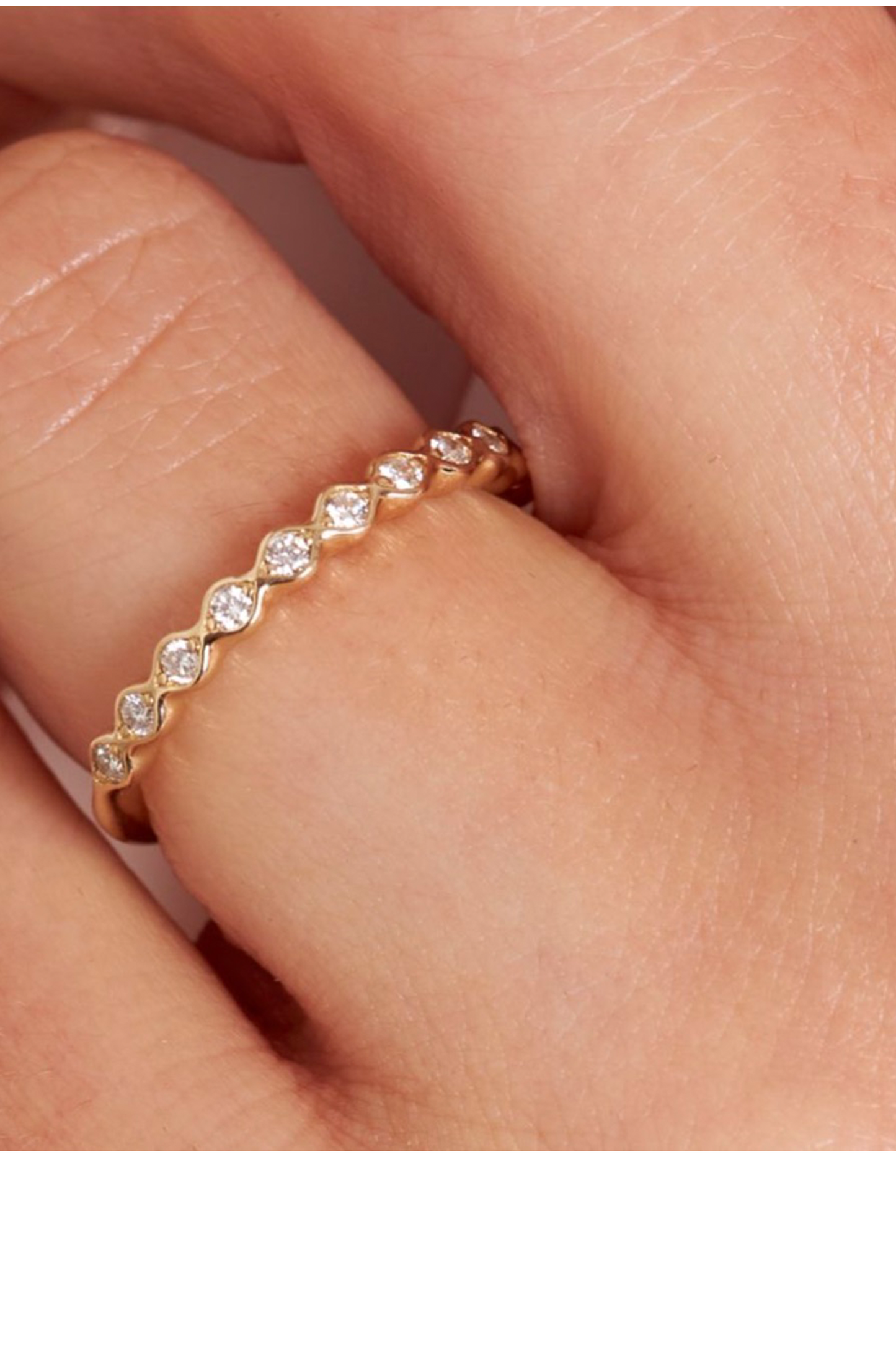 Rosemary Diamond Half Eternity Ring