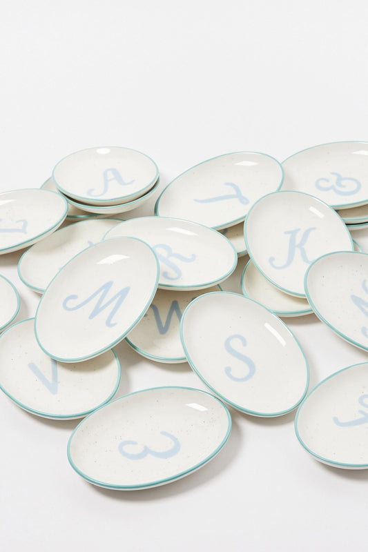 Astrid Ceramic Alphabet Trinket Dish