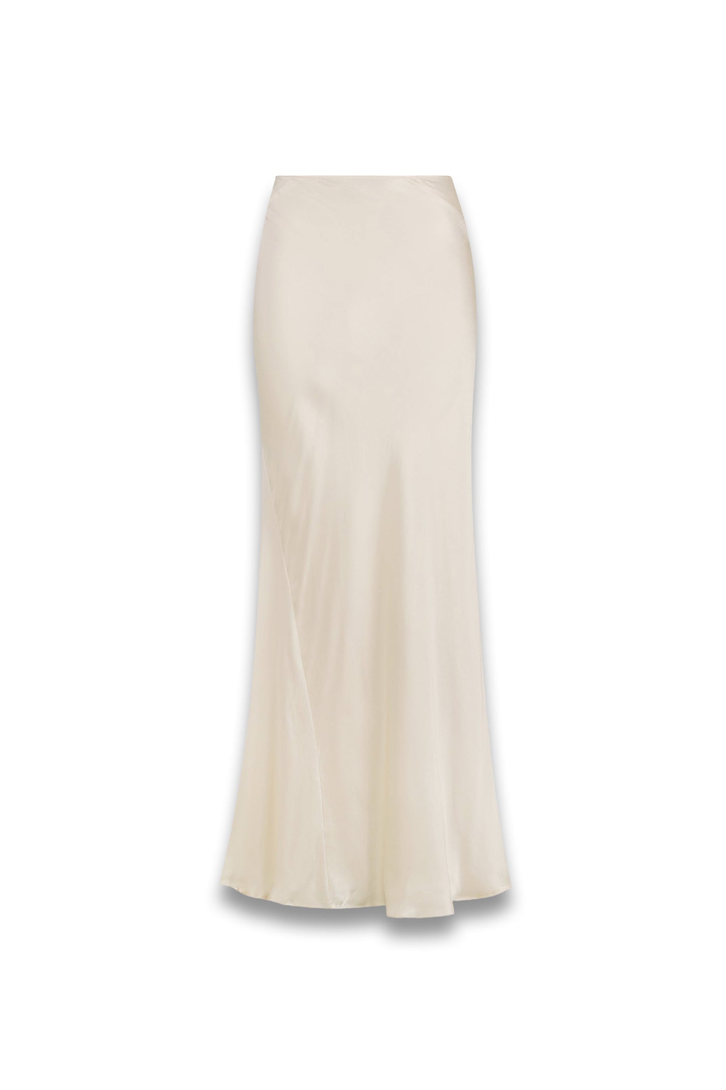 Charli Cream Satin Maxi Skirt