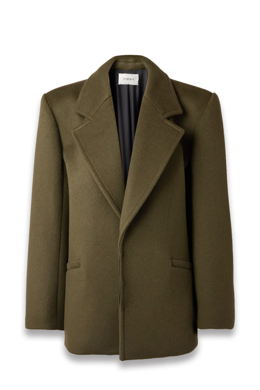 Oversized wool coat