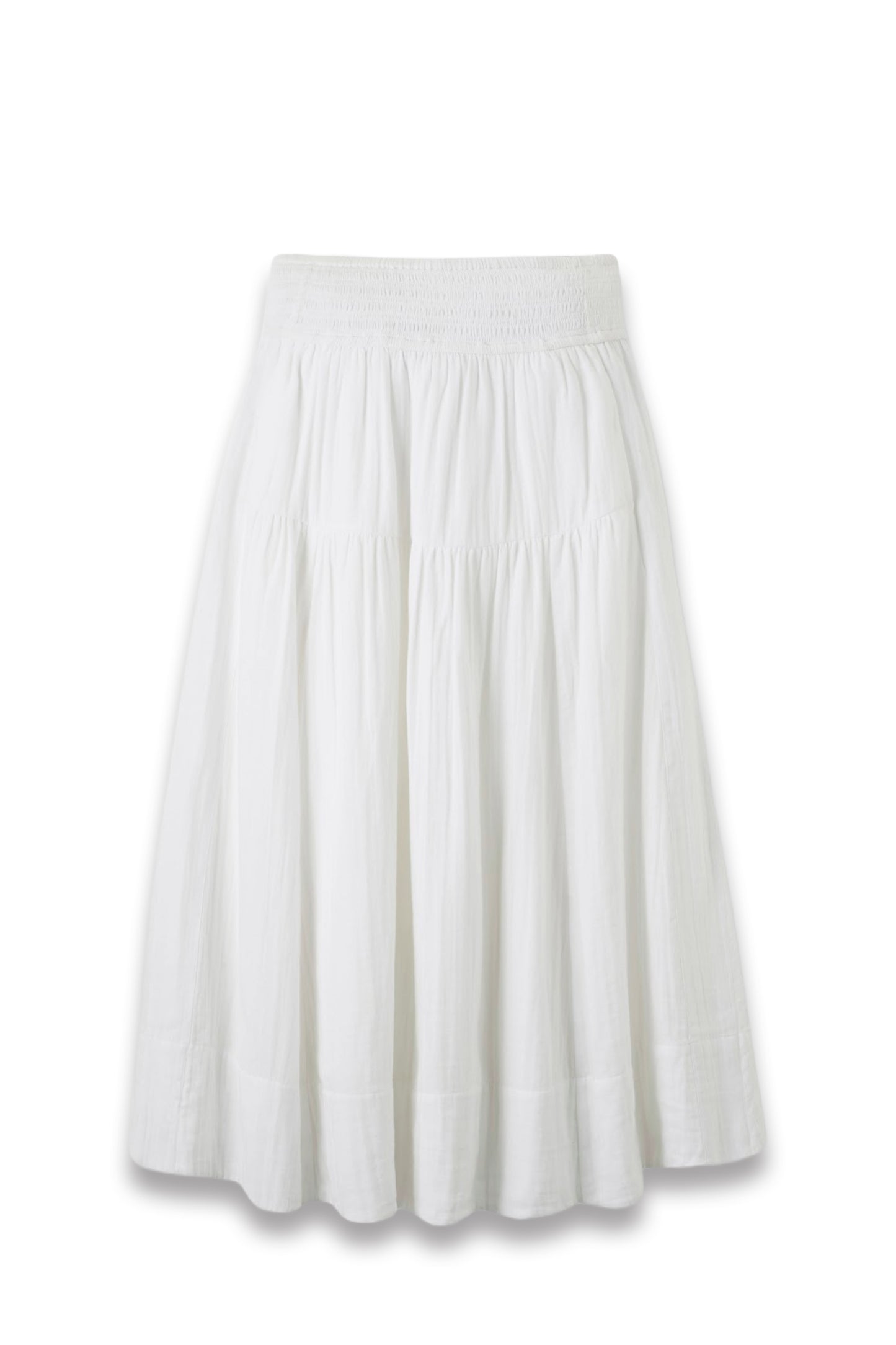 Cheesecloth Tiered Maxi Skirt