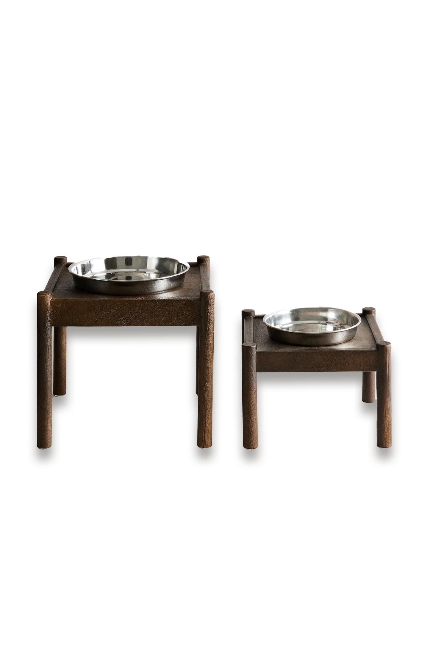 Tall Wooden Pet Food Bowl