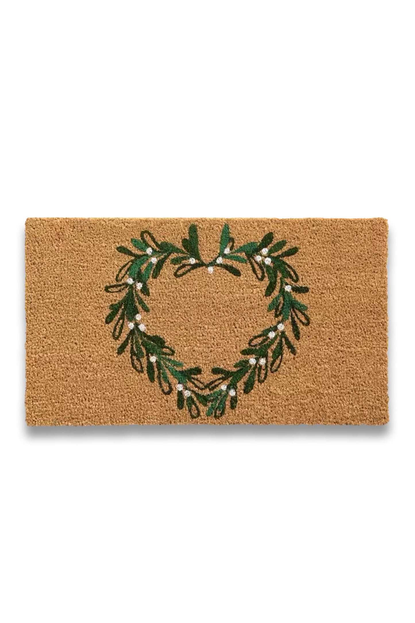 Mistletoe Heart Door Mat