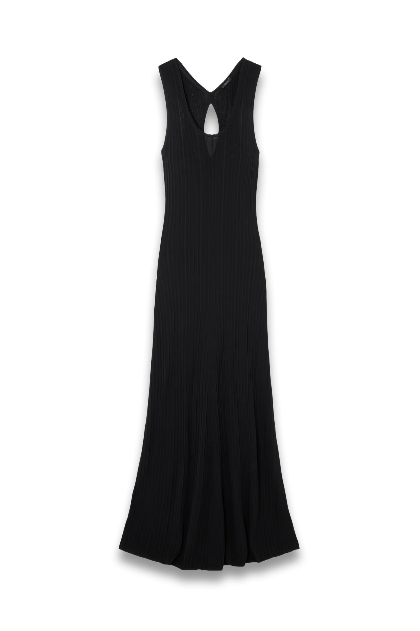 Cutout Ribbed-Knit Maxi Dress