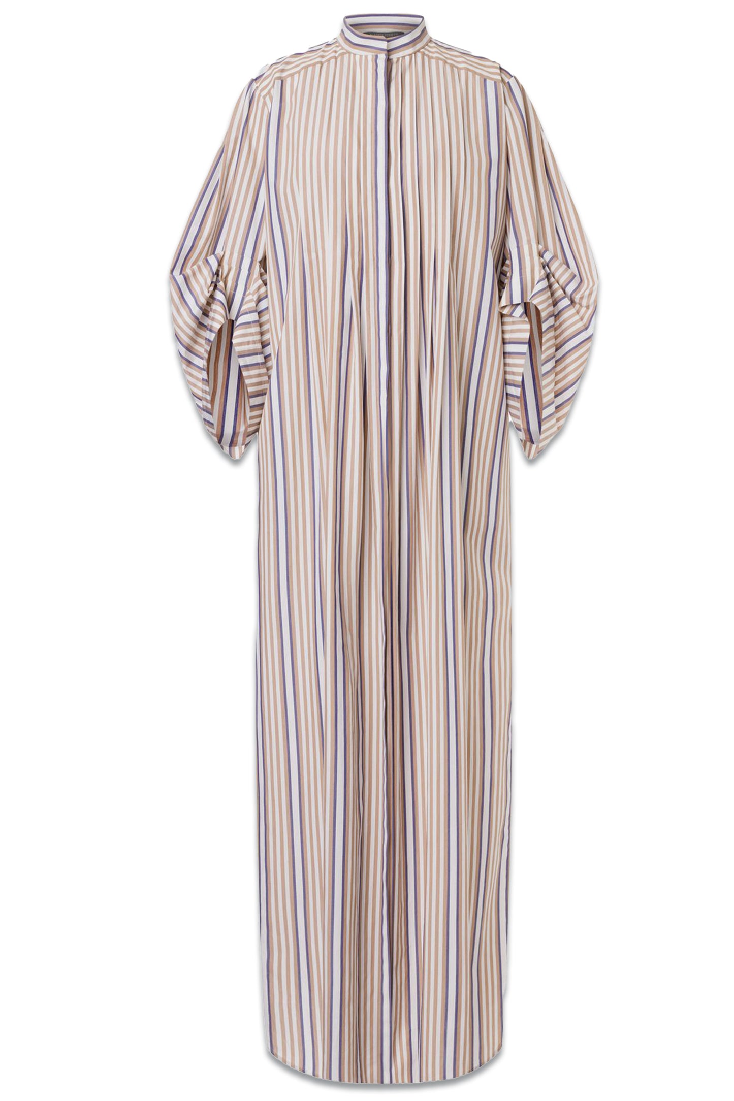 Shirt Dress In Striped Poplin