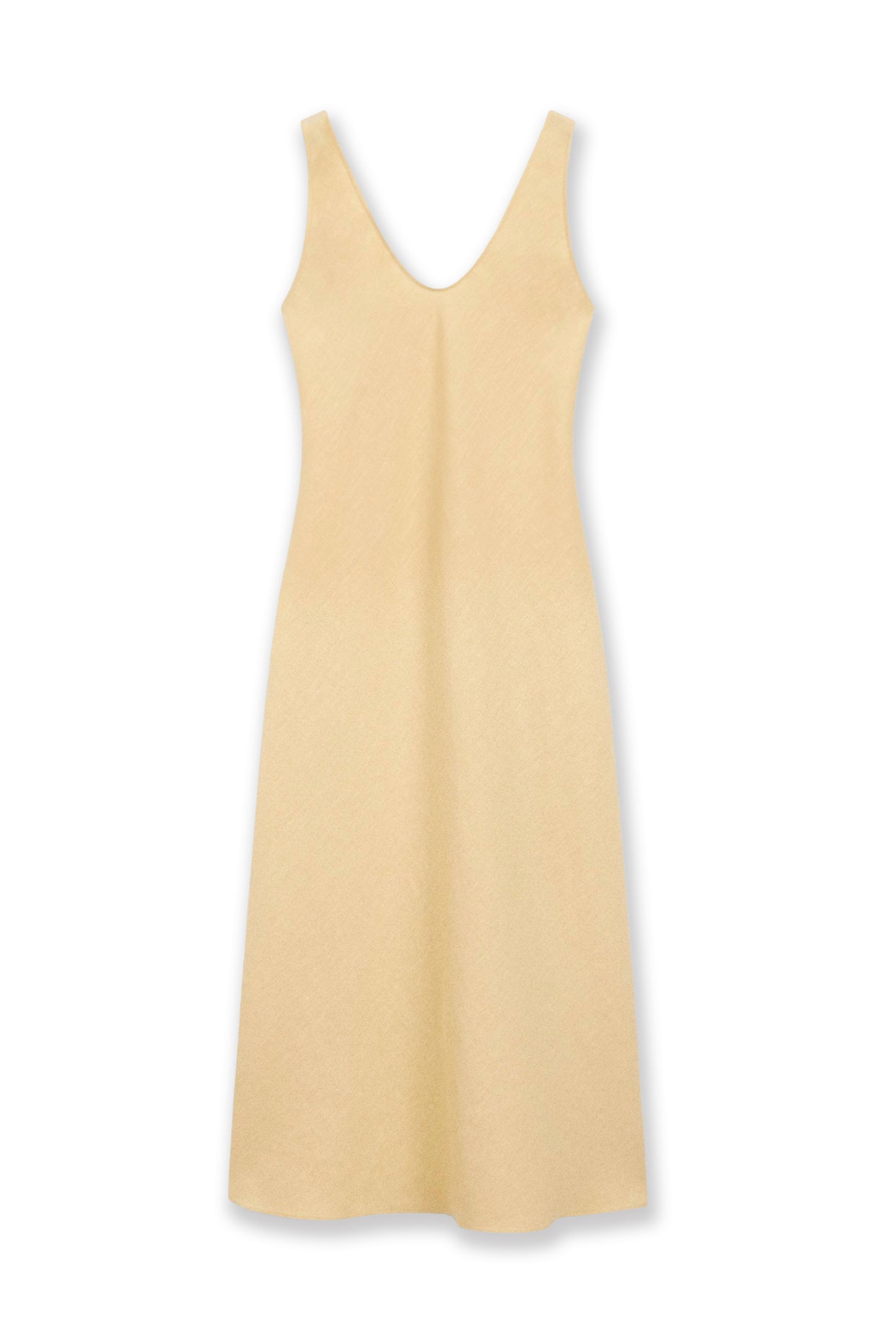100% Linen Strappy Midi Dress