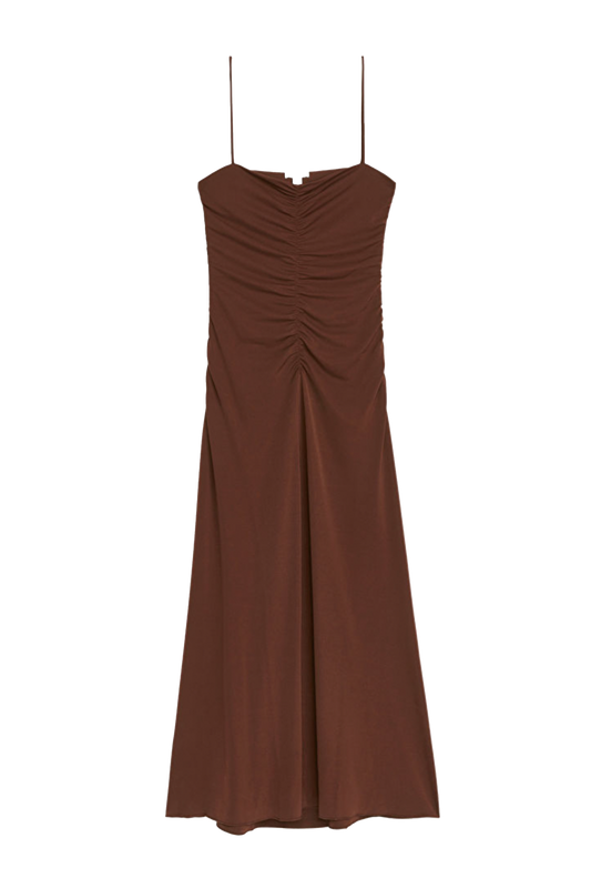 Gathered Strap Dress