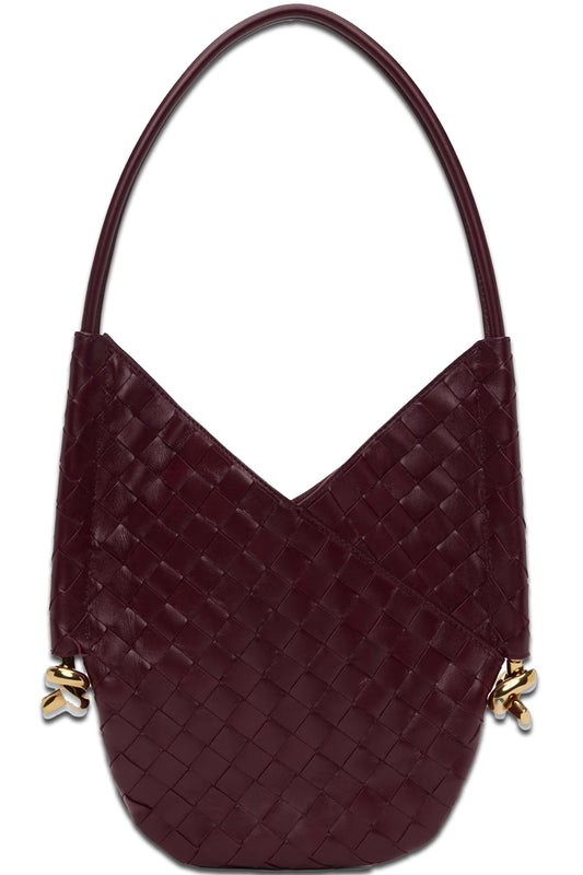 Burgundy Small Solstice Shoulder Bag
