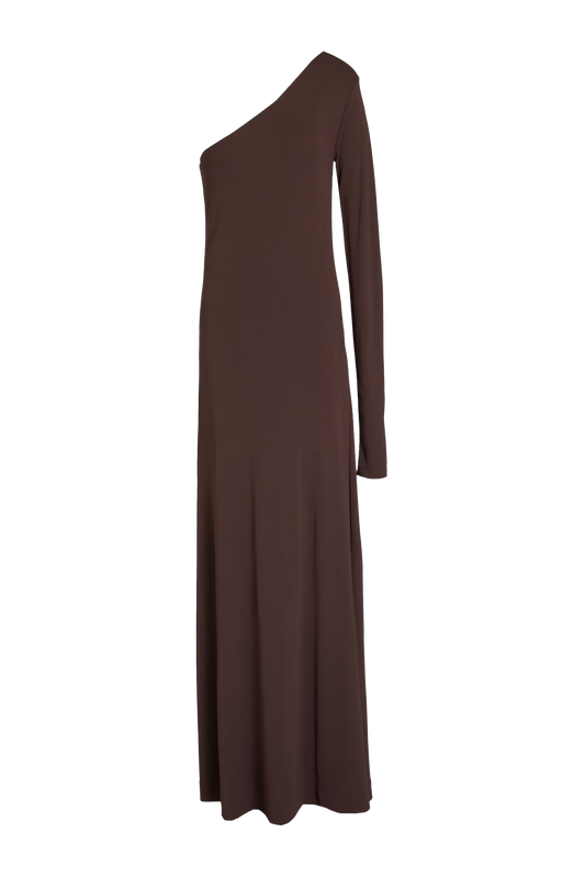 One-shoulder Jersey Maxi Dress