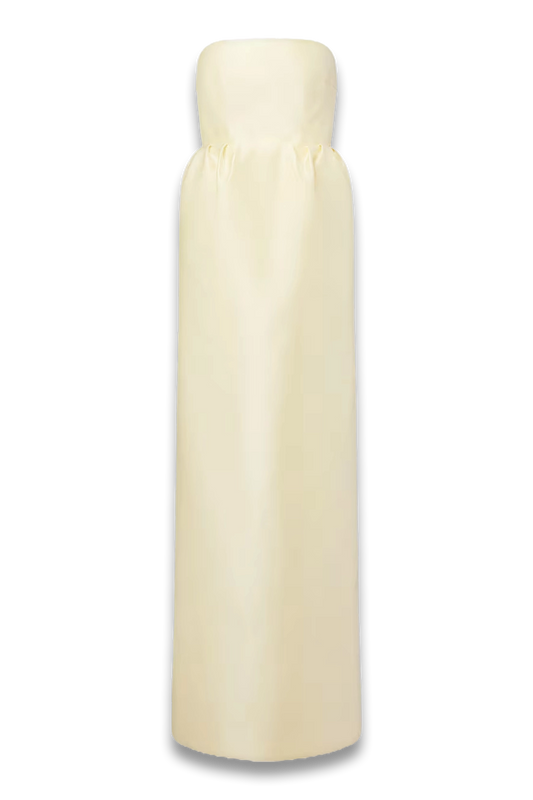 Strapless Silk Satin Gown