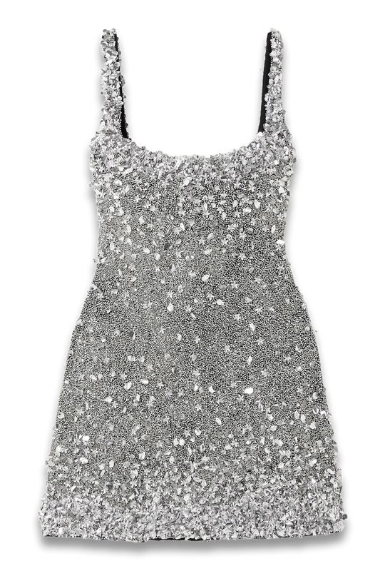 Midas Embellished Stretch-Tulle Mini Dress