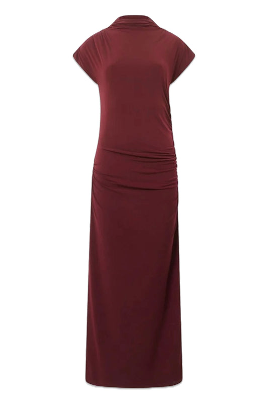 Draped Samira Mock Neck Dress