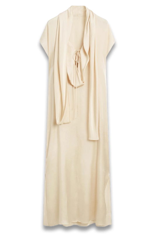 Long Flowing Dress with Scarf Detail - Limited Edition