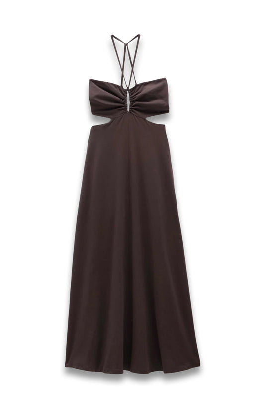 Jemma Cotton Jersey Cut-out Dress
