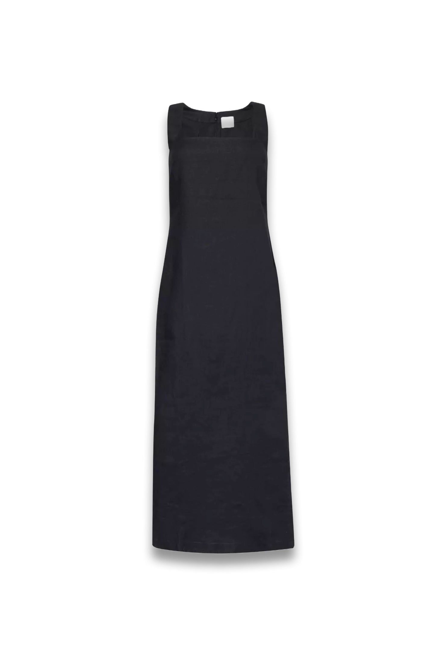 Alice Square-Neck Linen Midi Dress