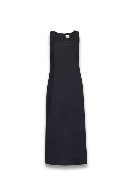 Alice Square-Neck Linen Midi Dress