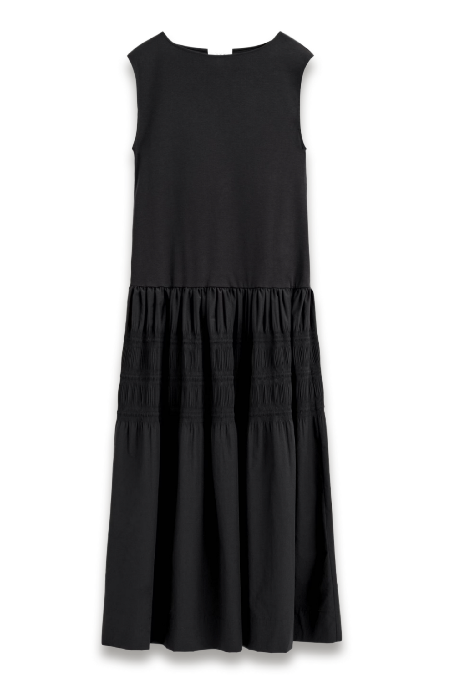 Tiered Gathered Midi Dress