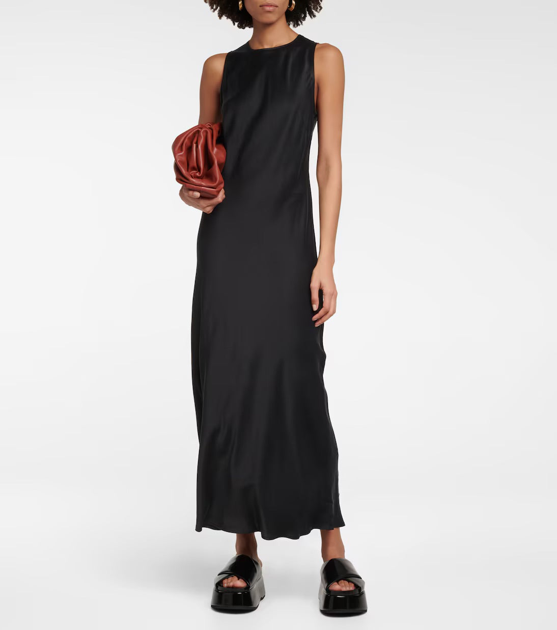 Valencia Silk Twill Maxi Dress