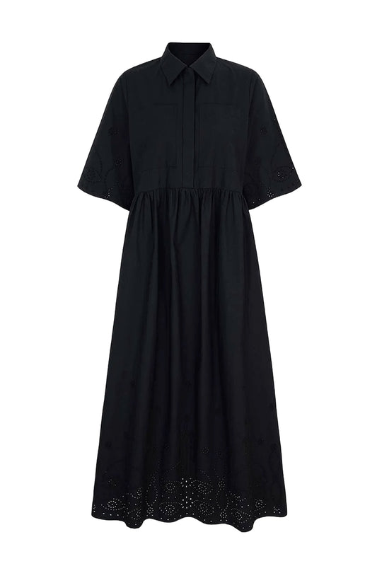 Gabriella Short Sleeve Broderie Dress
