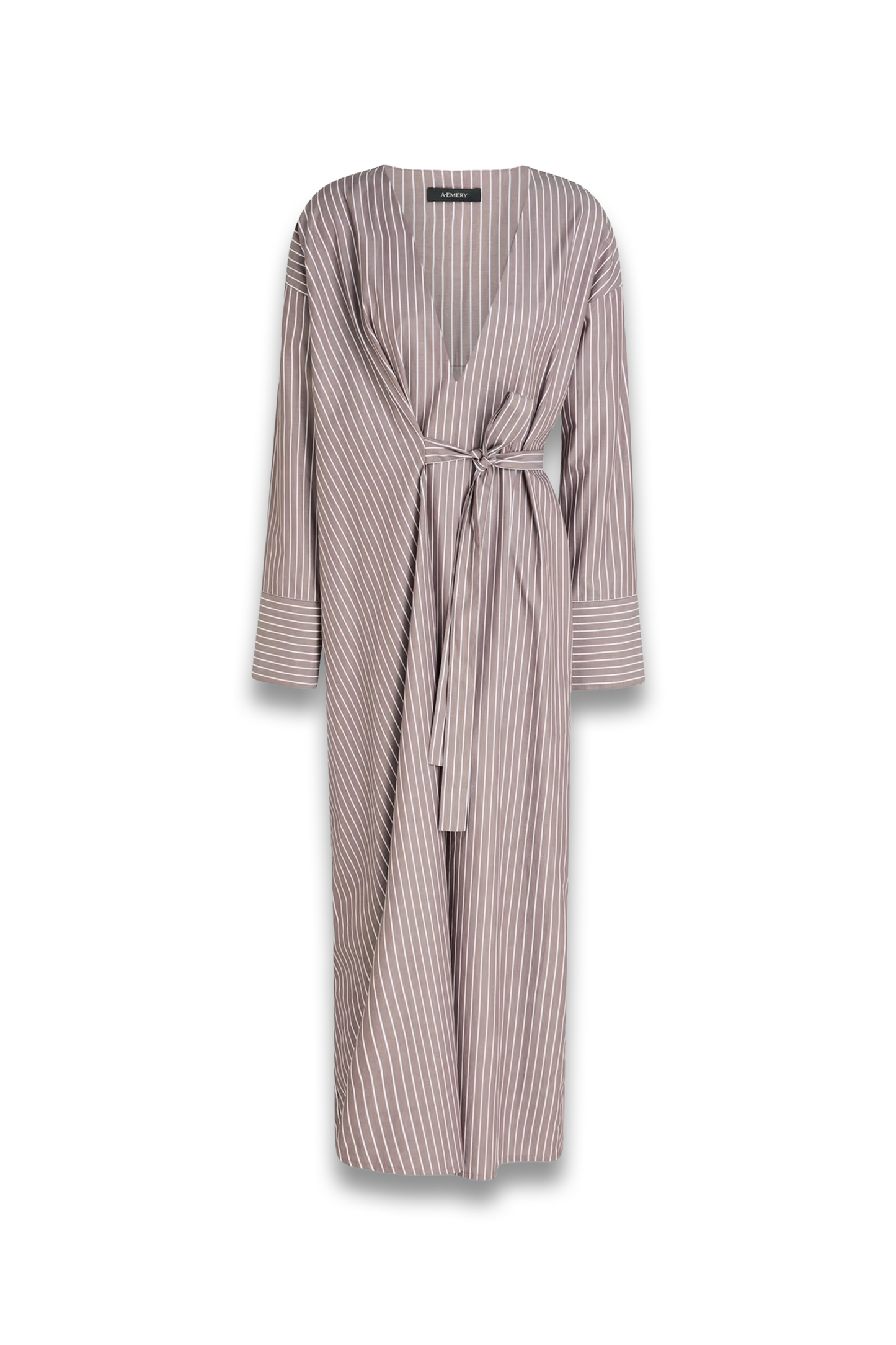 Huxem Striped Cotton Midi Dress