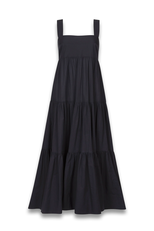 Celine - Midnight Cotton Dress